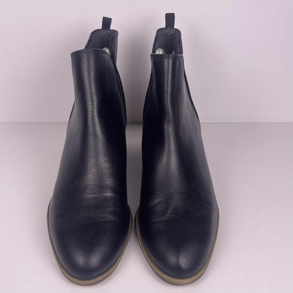 Dr. Scholl's Teammate Ankle Boots Womens 8.5 Black Shock Absorbent Round Toe - Picture 3 of 7